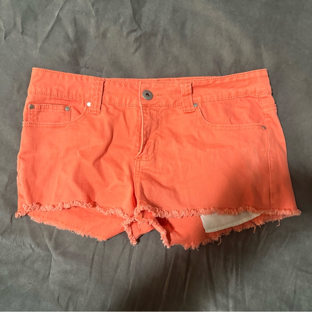 Forever 21 Orange Denim Shorts! Size 30!